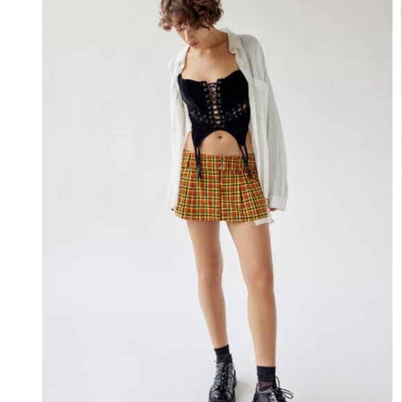 BDG Urban Outfitter lowrise Mini plaid skirt Medium size - Picture 1 of 11